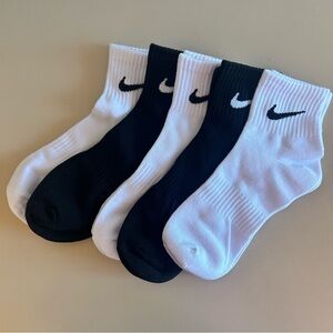 Nike 1/4 Quarter Crew Socks Mens Large 5 Pack